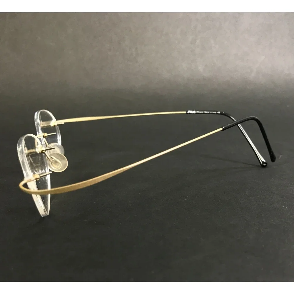 Vintage Fila Eyeglasses Frames Mod. VF8185 col. 648 Titanium Flex Gold 49-17-140